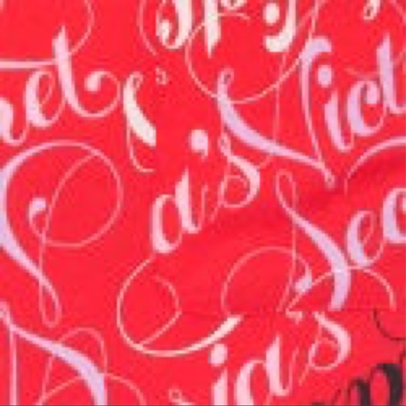 VICTORIA’S SECRET The Flannel Pajamas Red VS Script - Picture 4 of 5